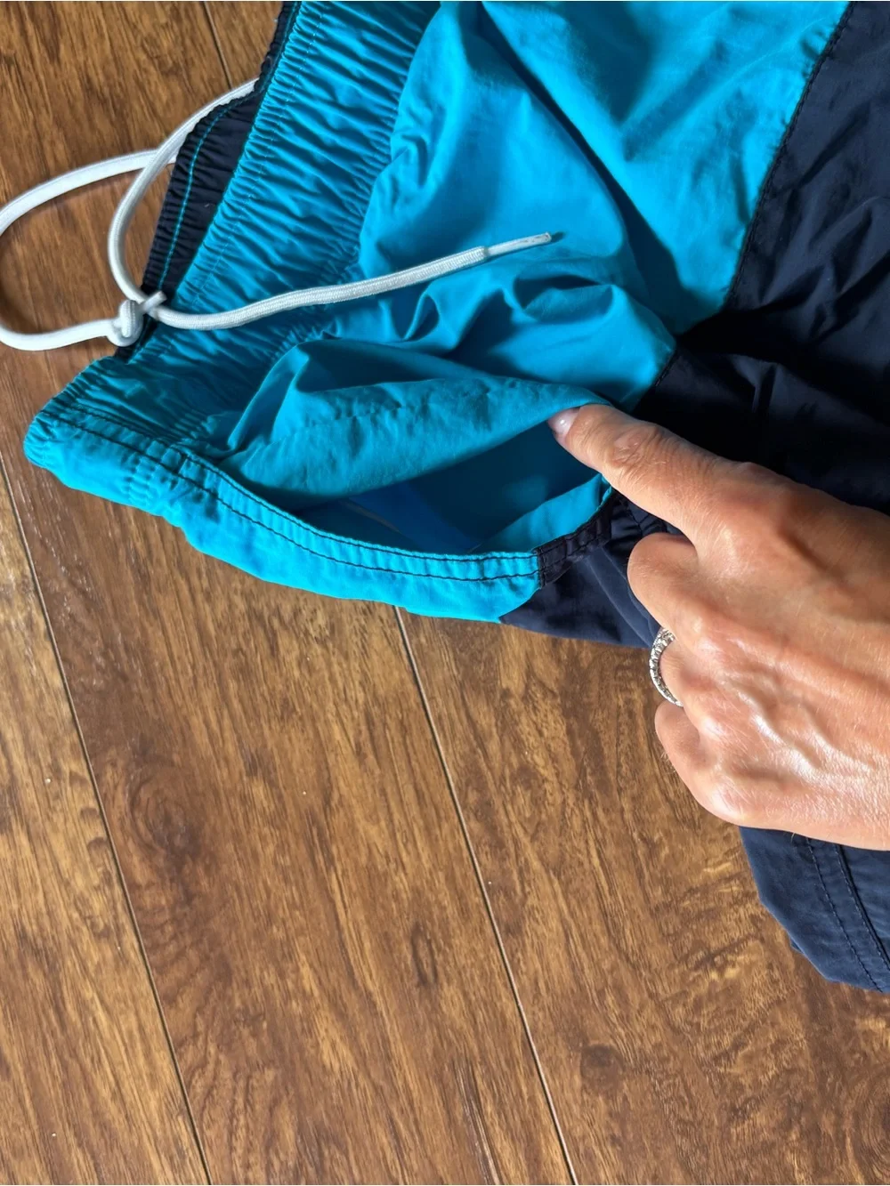 Nautica Navy/Aqua Swim Shorts